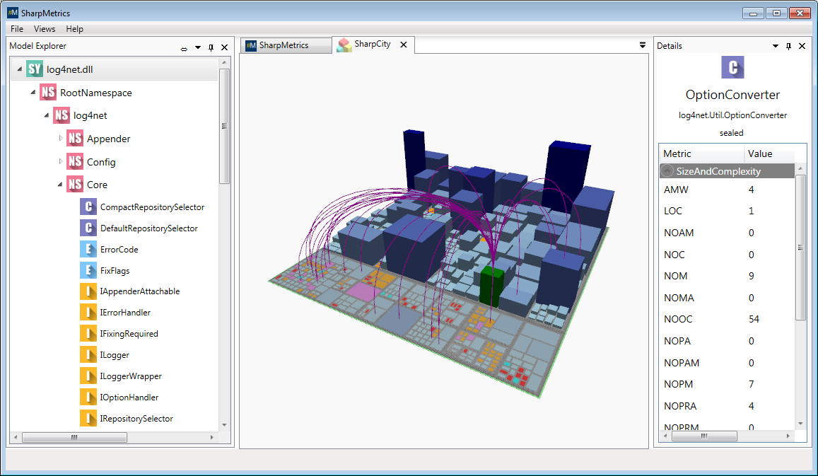 SharpMetrics software screenshot