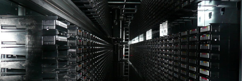 Tape library, CERN, Geneva, Cory Doctorow