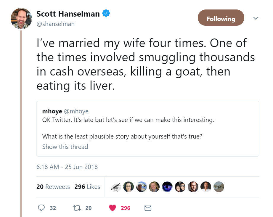 Scott Hanselmans Tweet