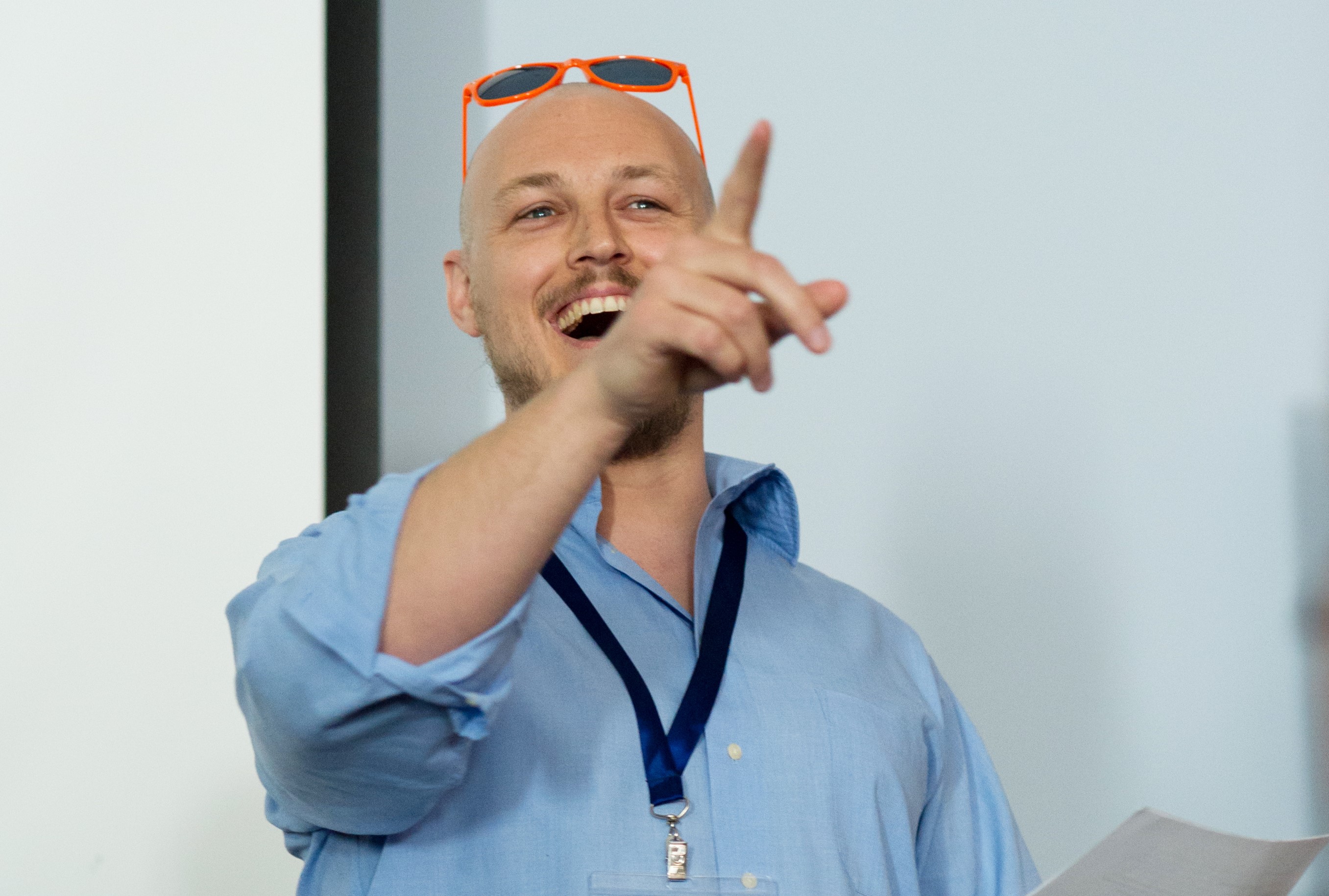 Tim slam'ing at the MATHEMA Campus 2018